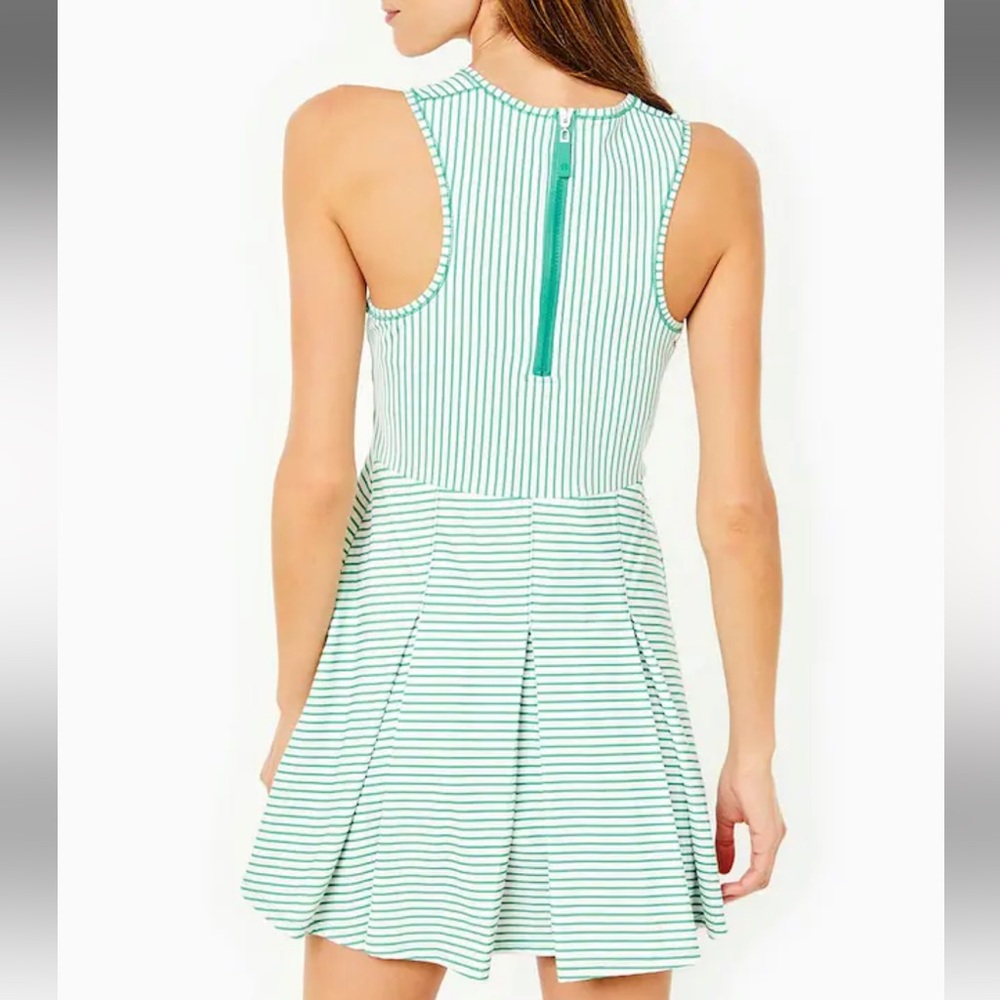Addison Bay Striped Racquet Performance Dress size Small - Picture 2 of 3
